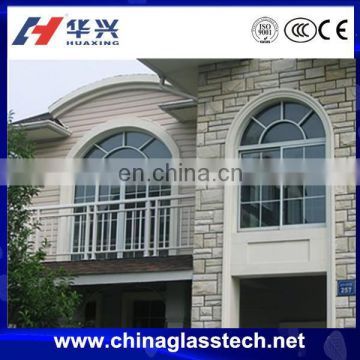 CE&CCC soundproof waterproof PVC profile swing half circle window