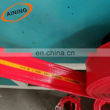 Plastic coated water delivery pvc 3 inch layflat hose for irrigation