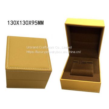 high quality hot sale personalized luxury PU leather/ cardboard single watch packing box