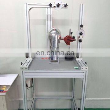 Drawing line and fixed point testing machine /Infrared emitter drawing line tester/checking Helmet impact point testing machine