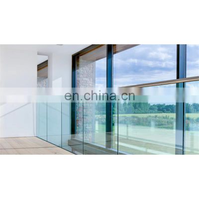 CBMMART aluminum U channel glass railing frameless glass balustrades