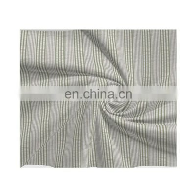 Fashion Professional Stripe Multiple Colors Comfortable Cotton Material Seersucker Fabric