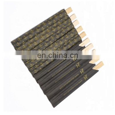 Hot Sale Custom Print Logo Bamboo Chopsticks Disposable Use Twins Style