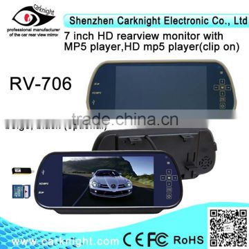 2014 best selling Car monitor with USB Car rearview mirror connect reverse camera