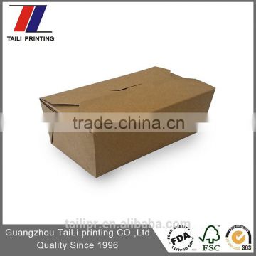 Custom brown cardboard lunch boxes,corrugated packaging box