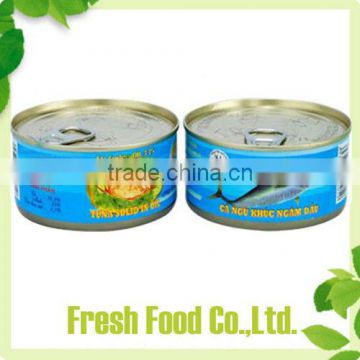 Factory made canned fish