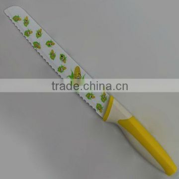 nonstick bread knife with cartoon pattern