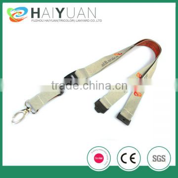 custom promotional woven lanyard with safety break