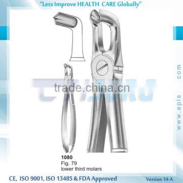 Extraction Forceps, lower third molars, Fig 79, Periodontal Oral Surgery