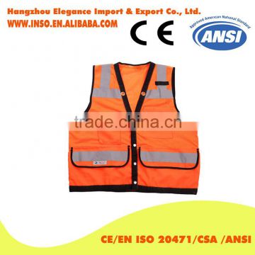 Safety Reflective Material For Clothing Man Waistcoat