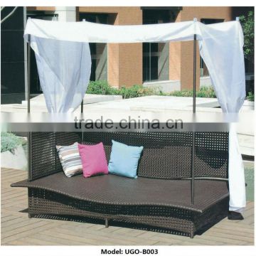 Modern bed designs synthetic wicker material furniture