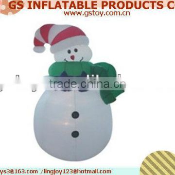 PVC christmas decoration big inflatable white christmas decorations EN71 approved