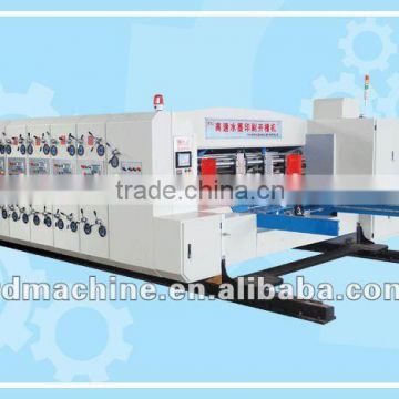 [RD-CW910-2400-5] Automatic high speed 5 color corrugated carton flexo printing die cutting machine
