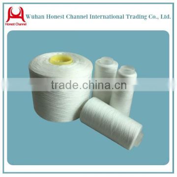 2015 China supplier high quality virgin polyester sewing thread yarn high tenacity polyester hank yarn in colored or raw white
