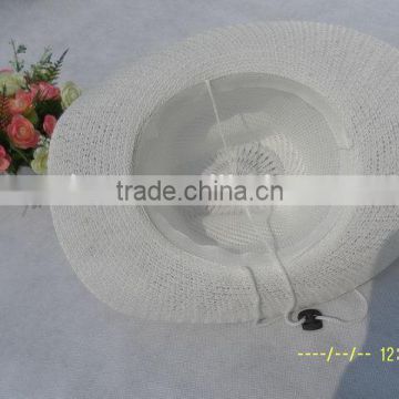 China manufacture economic attractive flat top cowboy straw hat