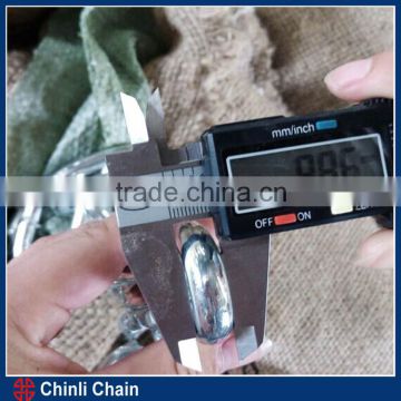 Ordinary Galv.welded short link chain, standard chain 10mm chain