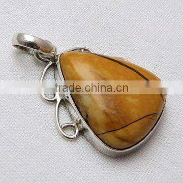 Awesome !! Bezel Setting 925 Sterling Silver Pendant, Antique Silver Jewellery, Indian Silver Jewellery Supplier