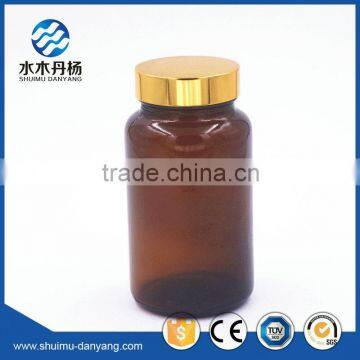 300ml amber cylinder glass pharmaceutical bottle for pills