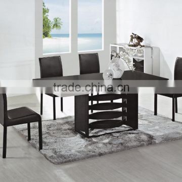 Morden Design Stainless Steel Dining Table Leg Chairs Glass Dining Table Kitchen Metal Table Chair Set