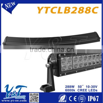 China manufacture 50"inch 288w LED Driving Light Bar For Trucks