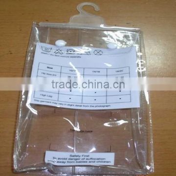 pvc packing bag with button bra packing bags