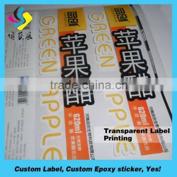 Lowest price waterproof custom light sticker roll blank label sticker perfume sticker label.