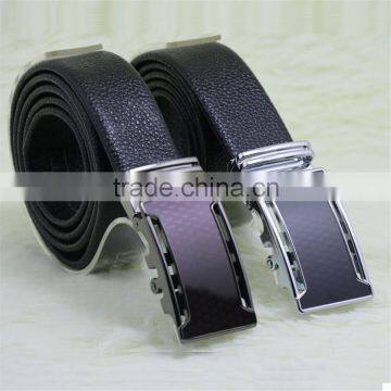stock Full grain leaher with zinc alloy buckle formal wear fashion belt for men