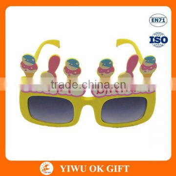 Birthday party sunglasses for kids, birthday cake shape party glasses