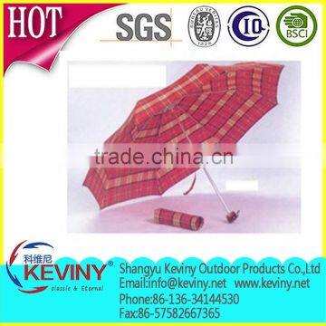 alumi folding umbrella manual open from chinese umbrella supplier 3 foldable 6panels umbrella for lady regenschirm