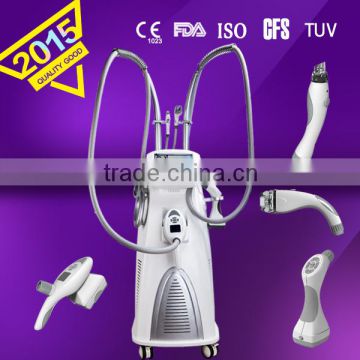 2015 hotest machine 5IN1system Vacuum +mechanical roller +RF+LED+ IR multifunctional beauty machine for beauty salon