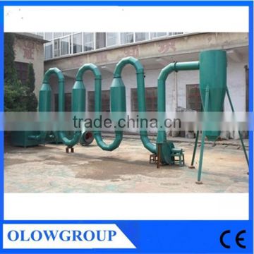 Drying process and sawdust dryer and wood drying kiln for sale
