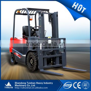 TWISAN brand 3000kg material handling equipment electric forklift truck with AC motor and 600ah battery