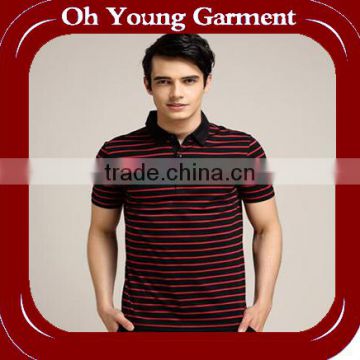 Hot sale stripped shirts for men latest shirt designs for men men's apparel polo shirts