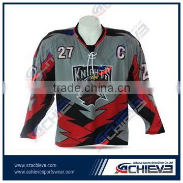 active custom team Ice Hockey Jerseys/shirts/socks/uniform 100% Polyester high quality Fabric