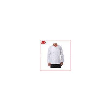 100% cotton kitchen suits chef jackets and pants for men , Europe size