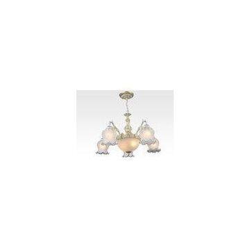 White European Bedroom Decorative Modern Chandelier Lighting Baroco Style with Zinc and Glass