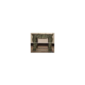 green marble fireplace in simple style (L140cm)