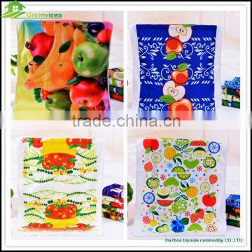 Microfiber kitchen towel embroidery tea towel size christmas kitchen towel