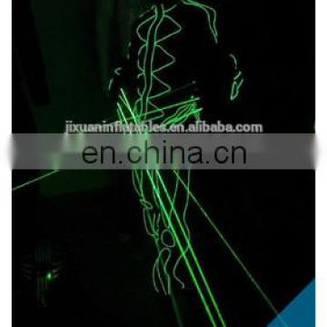 RGB el wire dance costume el wire glasses with green color laser gloves