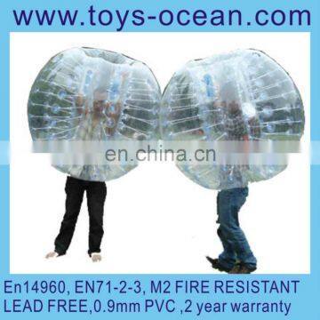 Crazy! inflatable land walking ball, human bubble ball,soccer bubble suit