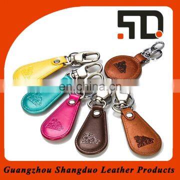 Colourful Good Handmade Embrossed Leather Key Chain Holders