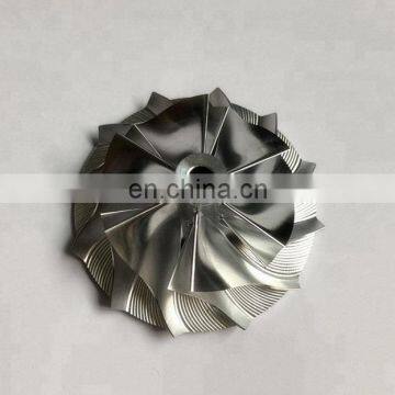 K16 5324-123-2201 45.78/61.98mm 6+6 blades turbo billet/milling/aluminum 2618 compressor wheel for 5324-970-7401 / 5324-970-740