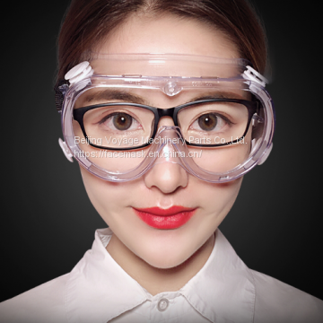 industrial enclosed cover anti fog splash clear protection isolation protective safety glasses