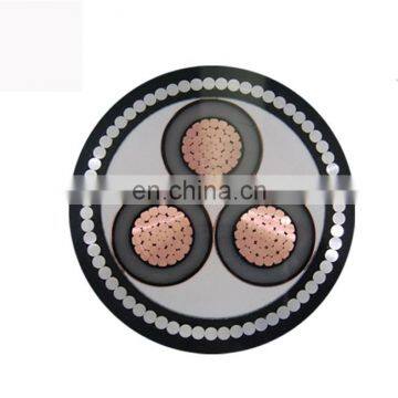 10kv armoured cable and wire 185 sq mm 3 core 4 core Steel wire Russia armoured Cable