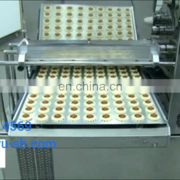 Shanghai Longyu Automatic Chocolate Filled Striped Three Colors Cookie Machine Production Line