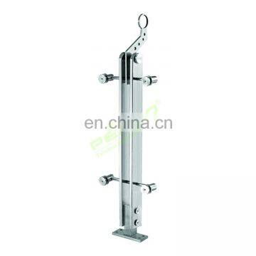 Wholesale Inox 304 316 Balustrade Glass Balcony Railing Steel Balustrade Price Factory China