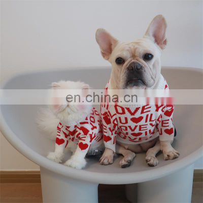 Korean Style Fashions Wholesale Custom Holiday Brand Winter Hoodie Dog Pet Clothes