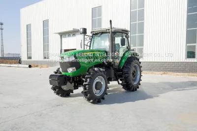 Tractor Manufacturer Sell 804 80HP 4WD Cheap Wheeled Agriculture Farming Tractor with Rops