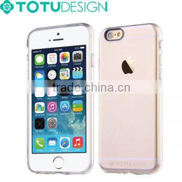 TOTU Cheap Full protective Transparent TPU PC phone case for iPhone 6