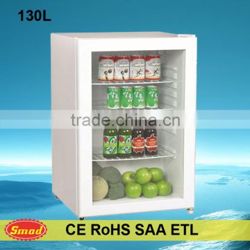 Commercial supermarket store Glass Door Mini Bar display refrigerated showcase